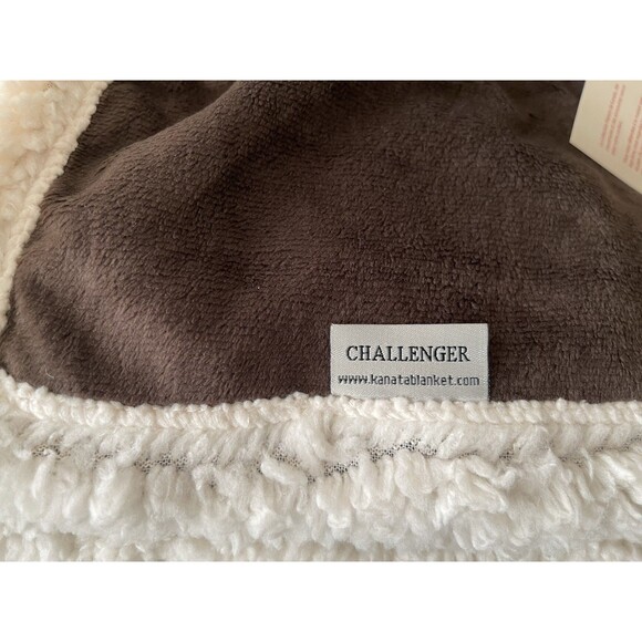 Willowtree Sherpa Fleece Throw Blanket Brown Polyester Soft Cozy Kanata NWT - Picture 5 of 12